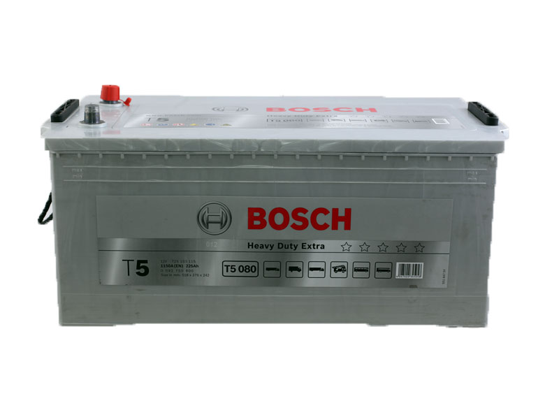 BOSCH Batterie 12 V 225 AH LxBxH 518 x 276 x 242 T5080 