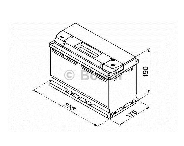 Batterie&quot;S5 013&quot; 100AH 900A 353X175X190 B13