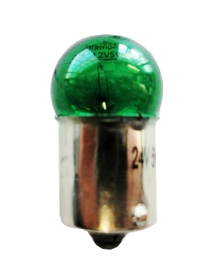Glühlampe Grün Ba15S 24V 5W
