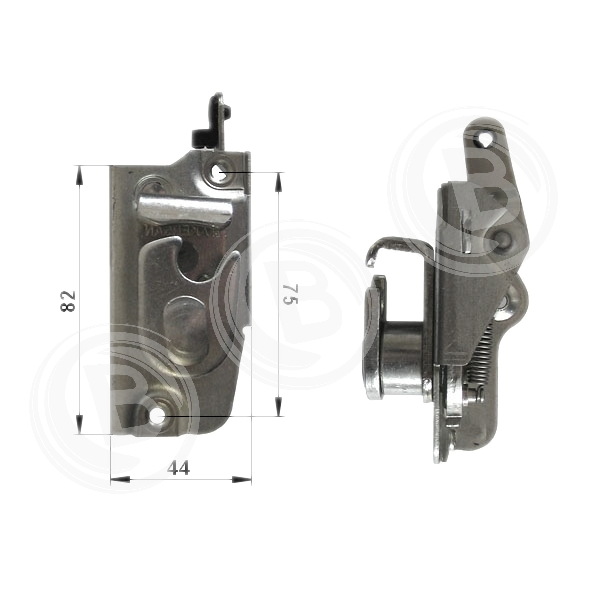 Drehriegelschloss links