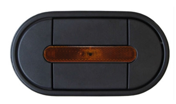 Poignée de la trappe latérale avec LED, avec verrouillage central