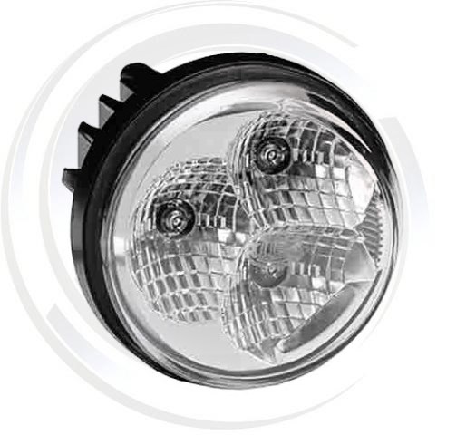 Tagfahrleuchte 90mm 3LED Rechts mit Positionslicht 