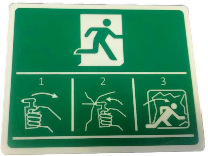 Notausgang - Stick (Grün)