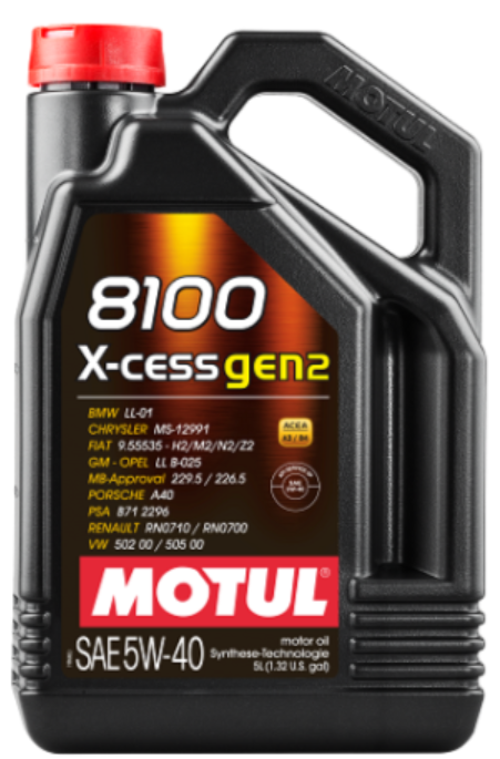 8100 X-cess gen2 5W-40 5 litri VPEN004