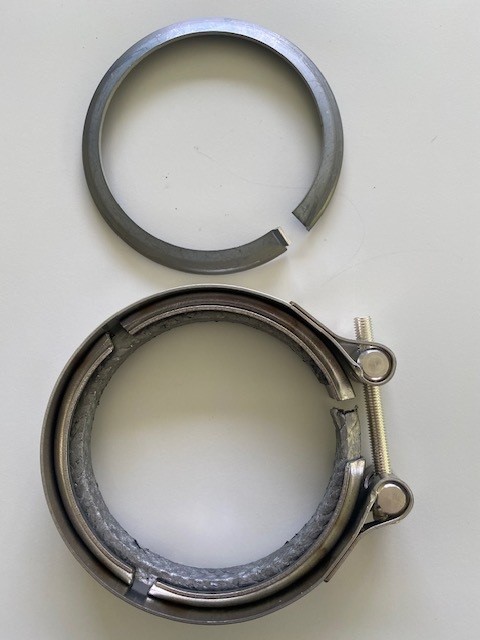 Exhaust clamp for exhaust pipe for MB CITARO Euro6