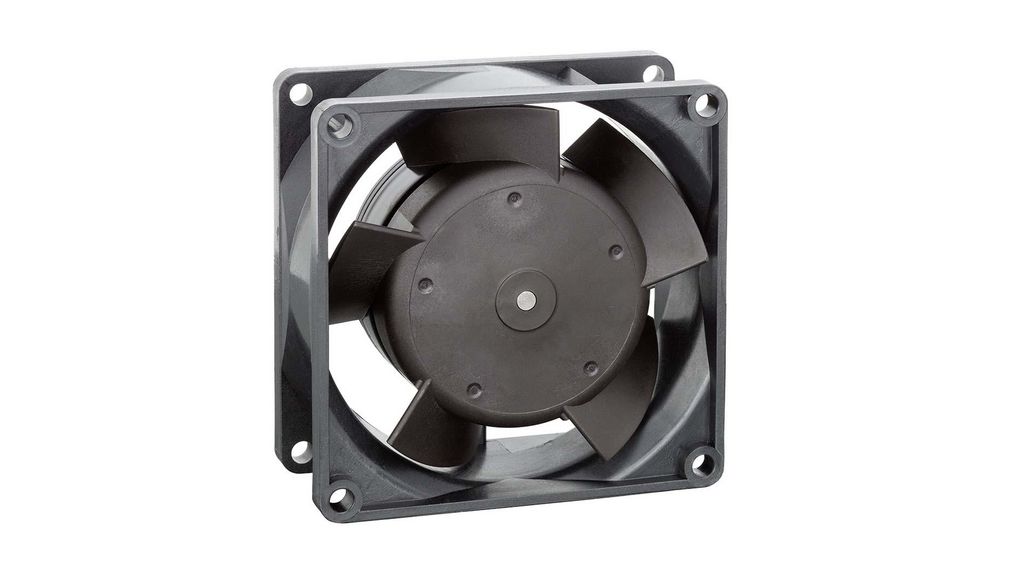 DC axial fan, 24 V, square, 80x32 mm