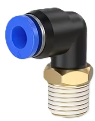 Raccord rapide pneumatique 6 mm 3/8 pouce 90 degrés