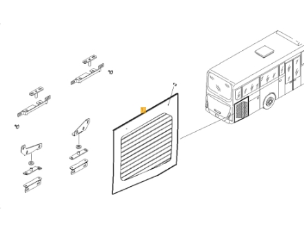 Rear side flap, right. Iveco