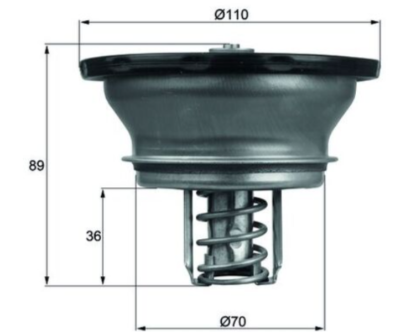 Thermostat, liquide de refroidissement 82 °C